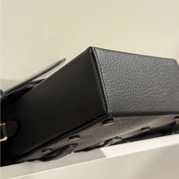 GUCCI BLACK LEATHER HORSEBIT 1955 MINI SHOULDER BAG - Picture 8 of 17